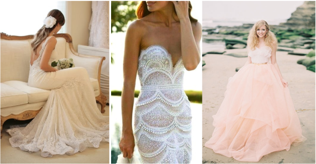 Ariel inspired wedding dresses